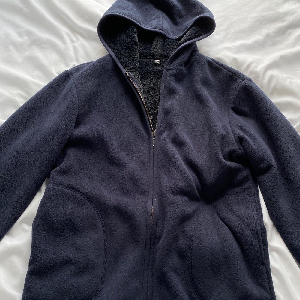 Uniqlo fuzzy jacket